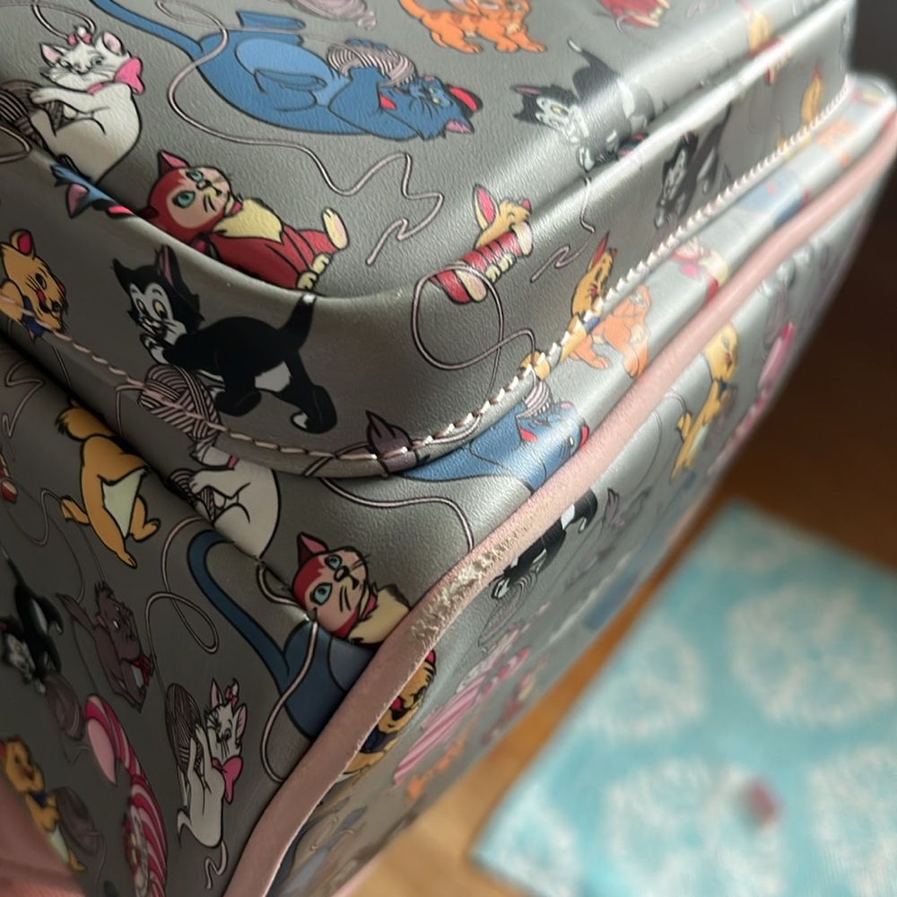 Loungefly Gray and Pink Disney Cats Backpack - Picture 5 of 5